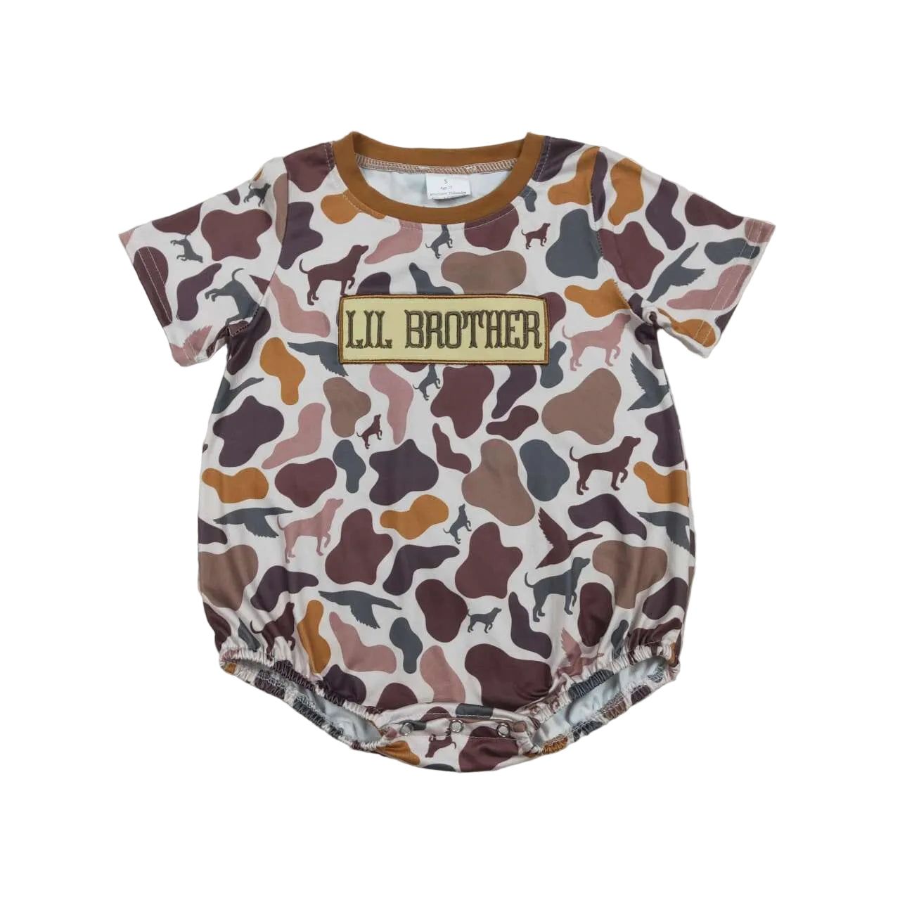 Lil brother boys bubble romper
