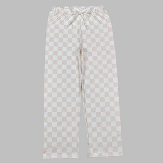 Adult women pajamas pants checkered XS-5XL