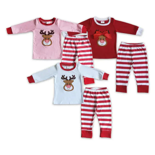 Reindeer pajamas girls boys