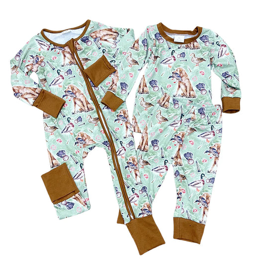 Loungewear boys girls pajamas pjs dogs ducks